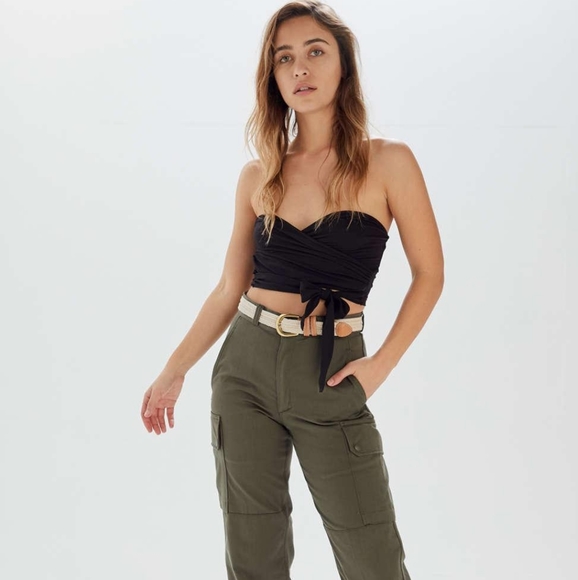 Project Social T Nessa Wrap Tube Top - Picture 3 of 4